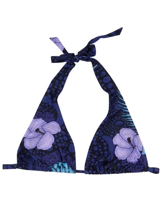Lords of Harlech Blue Raquel Tropical Fantasy Bikini Top