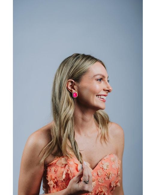The Pink Reef Blue Gem Stud