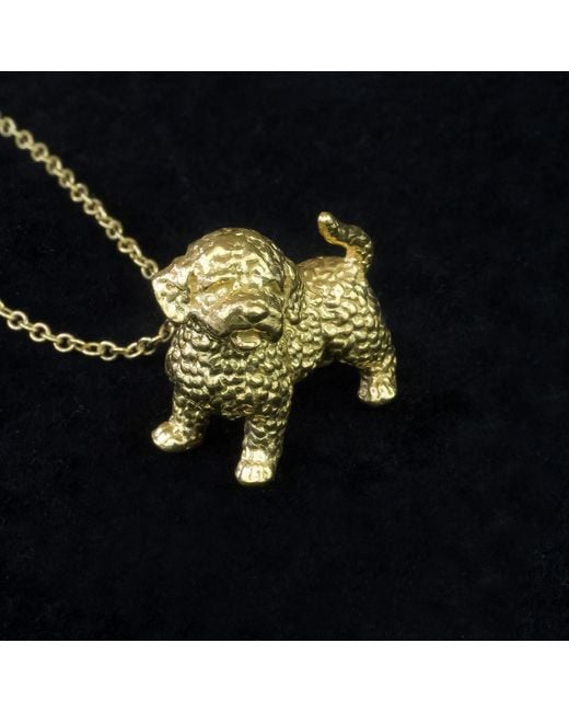 Simon Kemp Jewellers Metallic Cockapoo Pendant Eighteen Carat On Solid Sterling