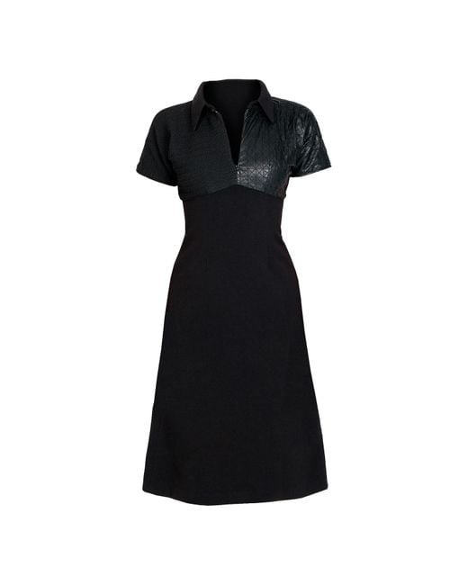Maison Bogomil Black Dress Made Of Three Types Of Fabrics