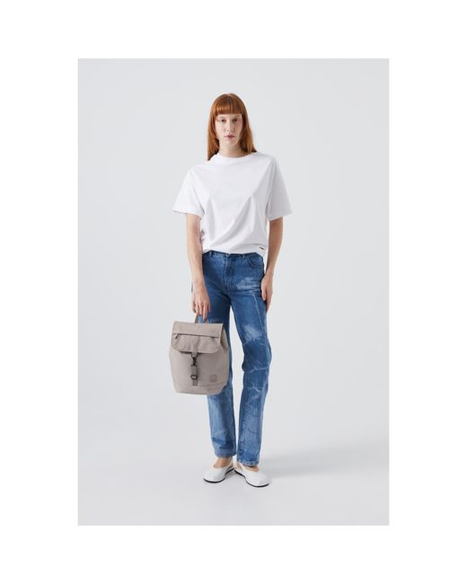 Lefrik White Kaut Mini Backpack Ash