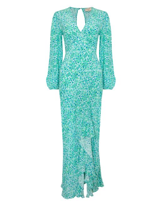 Sophia Alexia Green Floral Mermaid Portofino Dress