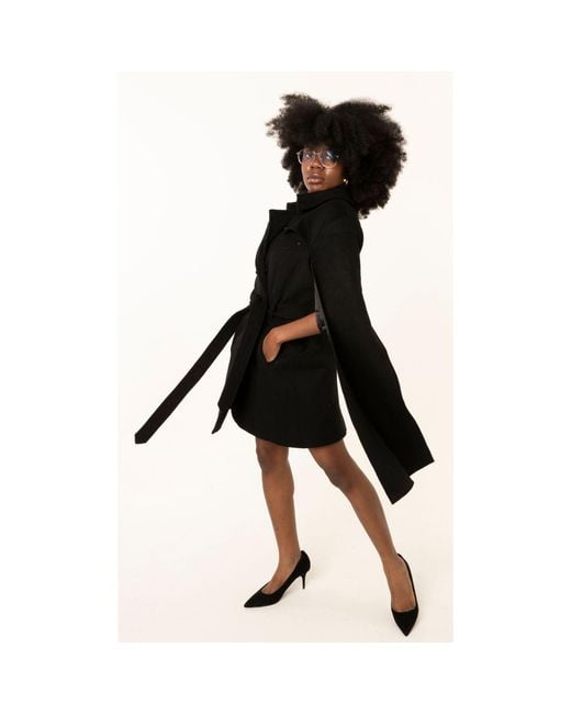 The Gt Atelier Blue Dramatic-Sleeve Wrap Coat