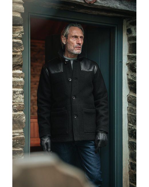 &SONS Trading Co Black Curtis Donkey Jacket for men
