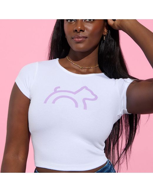 Cloud Haven White Rib Logo Tee