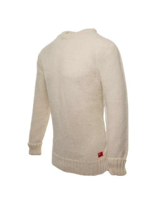 Arthur Beale Gray Oiled Wool Pelmo Jumper for men