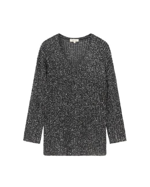 Little Lies Gray Dazed & Confused Sequin Knit
