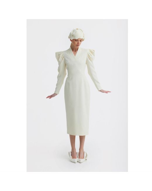 Julia Allert White Neutrals Headpiece – Evening Mini Hat Style