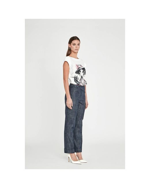 The Extreme Collection Blue Denim Trousers Atelier Milan