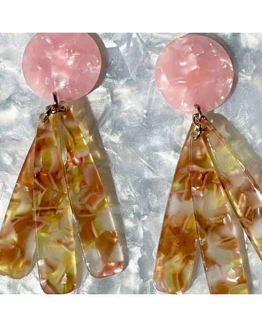 CLOSET REHAB Multicolor Petal Drop Earrings