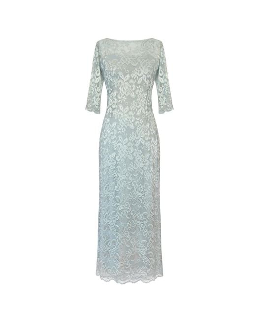 Alie Street London Gray Lila Lace Gown