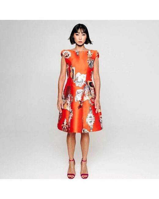 Maxjenny Red Midi Dress C