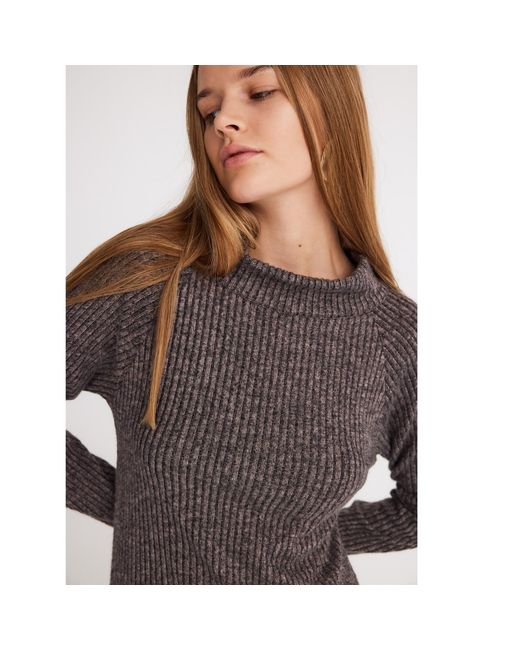 Mirimalist Gray Sunset Open-Back Knit Dress