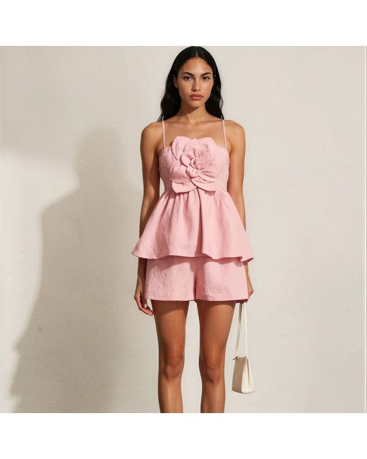 Yumi Kim Pink Coco Linen Top
