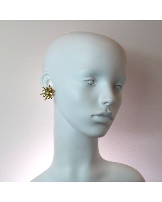 Vicki Sarge Green Champagne Burst Earrings