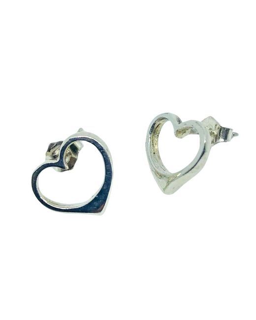 Tg-Jewellery by Tamara Gervasio Metallic Heart Stud Earrings – Sterling