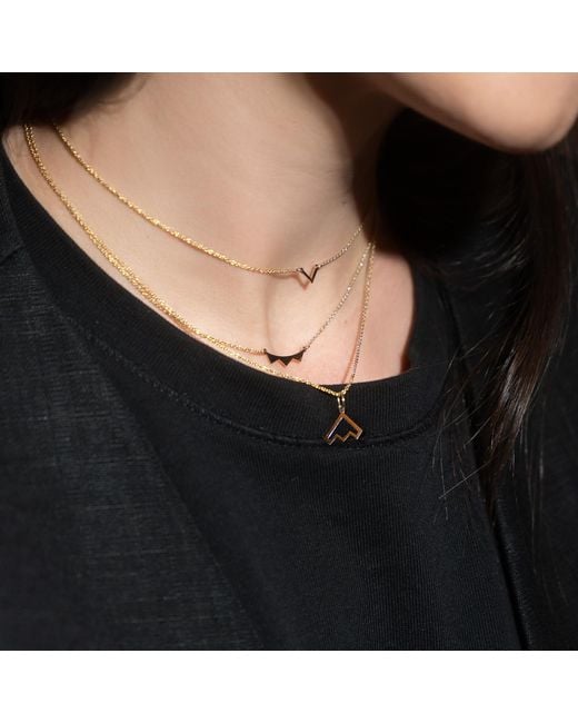 Gallery Metallic Mini Fang Necklace