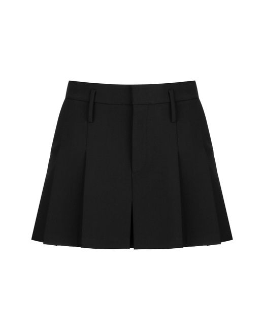 Nocturne Black Pleated Mini Skirt