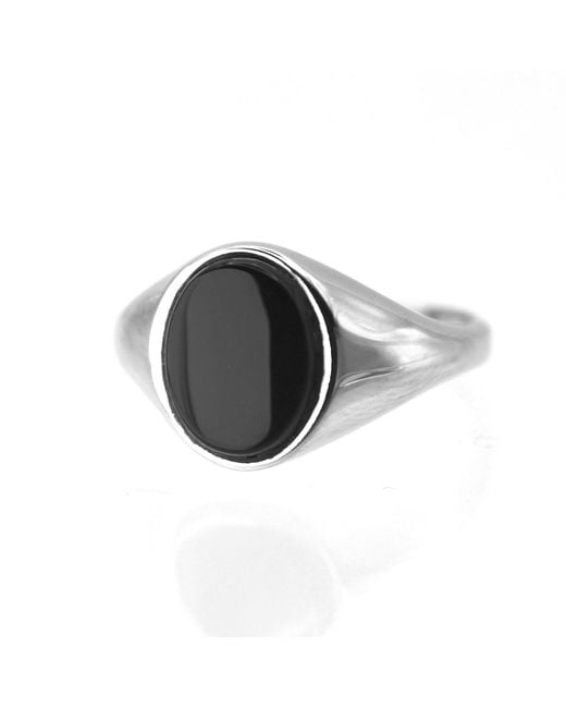 VicStoneNYC Fine Jewelry Black Onyx Signet Ring for men