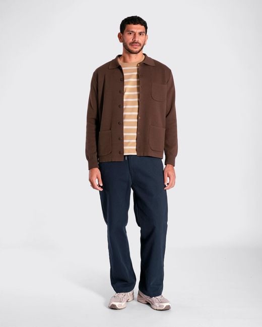 Far Afield Brown Station Cardigan for men