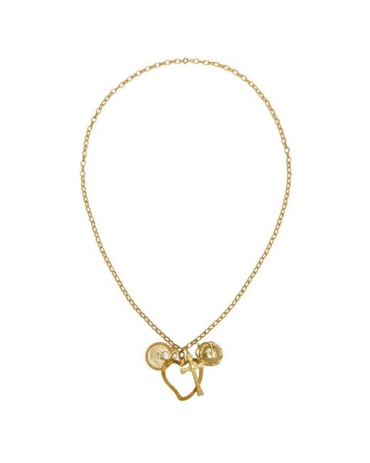 Caramel Vintage Jewellery Metallic Vintage Plated Joy Necklace
