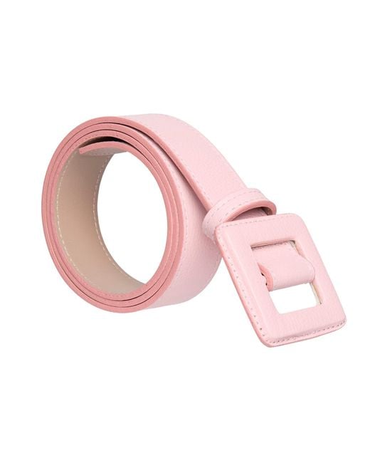 BeltBe Pink Mini Square Floater Buckle Belt