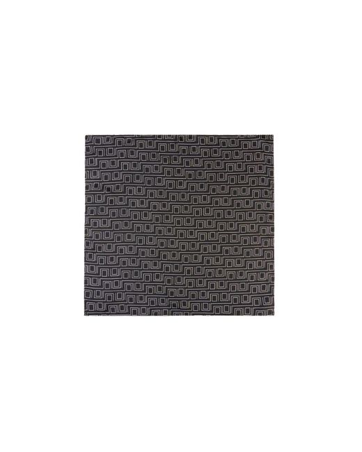 Dāl the Label Black Monogram Silk Scarf