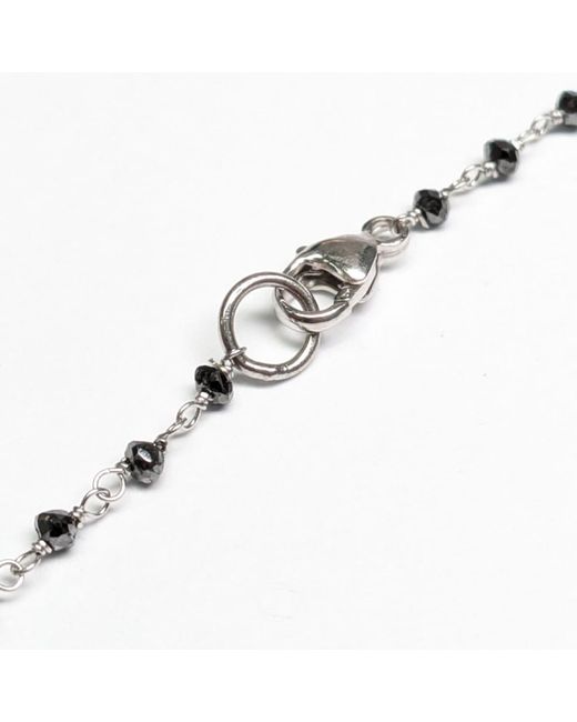Rahul's Jewels Brown 18" Genuine Diamond Rosary Necklace