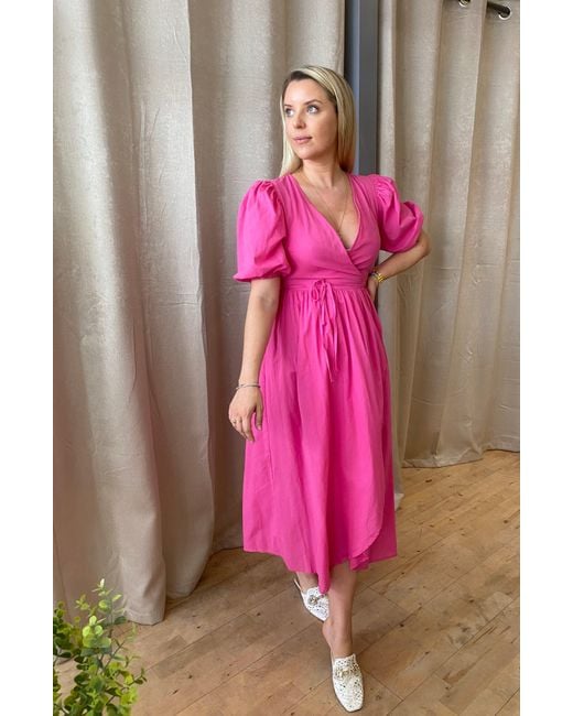 Lula-Ru Pink Belle Cotton Dress