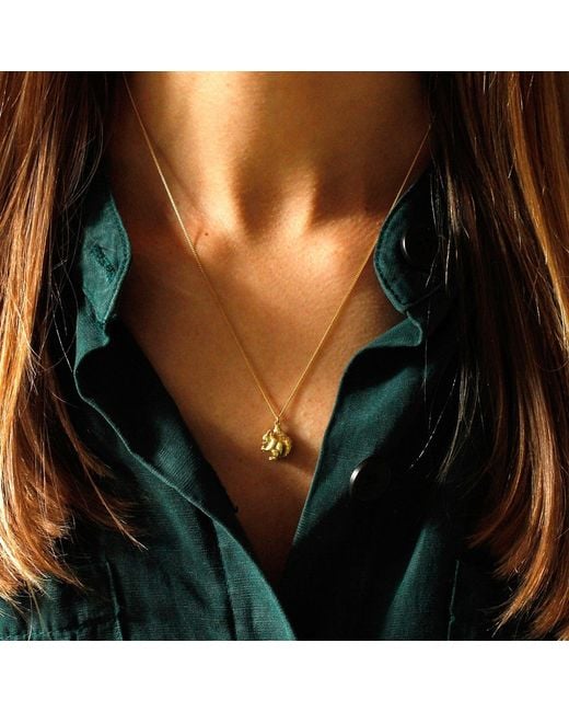 Lee Renee Metallic Baby Squirrel Necklace – Small