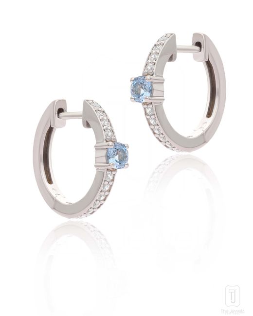 The Jewelz White Aquamarine Innes Micro Huggies
