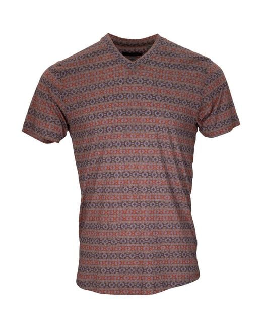Lords of Harlech Brown Maze Fairisle Camel for men
