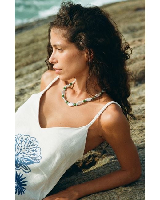 Sccollection Black Azure & Pearl Necklace