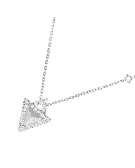 AWNL Metallic Triangle Meteorite Sterling Necklace