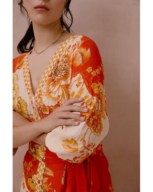 Raishma Orange Michaela Dress