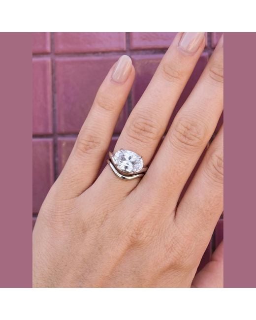 By Virgo White Aurenza Ring
