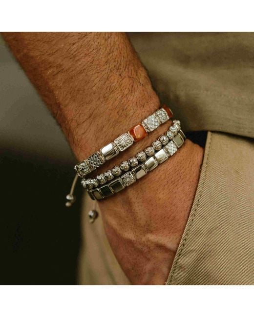 Mahigan White Macrame Bracelet – Light String With Moissanites