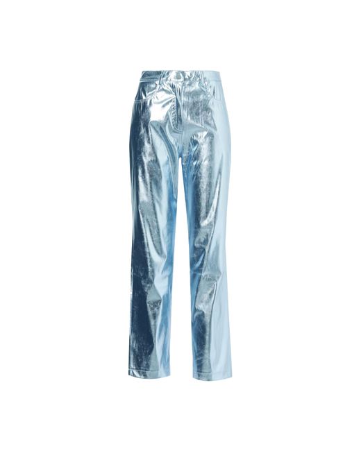Amy Lynn Blue Lupe Arctic Metallic Trousers