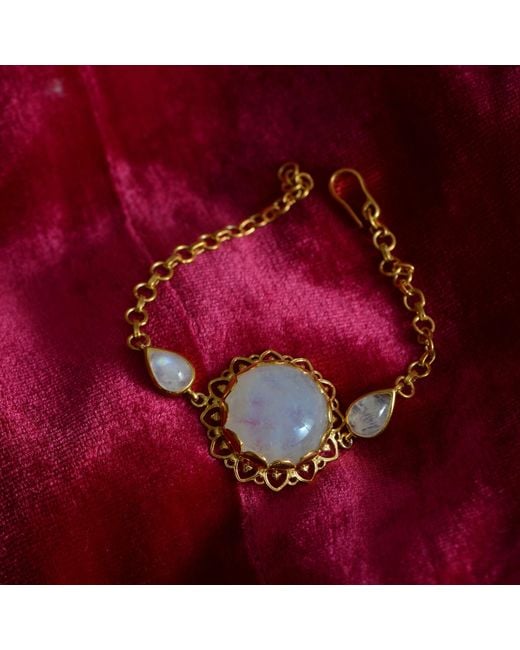 Emma Chapman Jewels White Amli Moonstone Bracelet