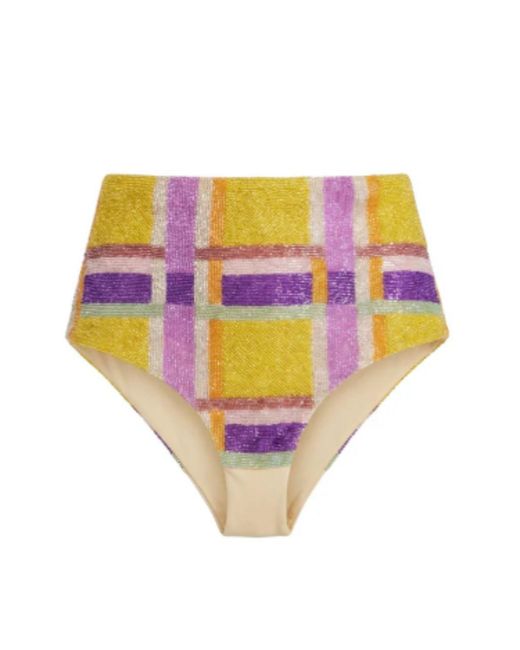 Oceanus Pink Candy Stripe Bikini Bottom