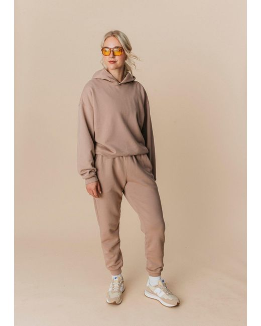 Ocio Leisurewear Gray Neutrals Oversized Hoodie