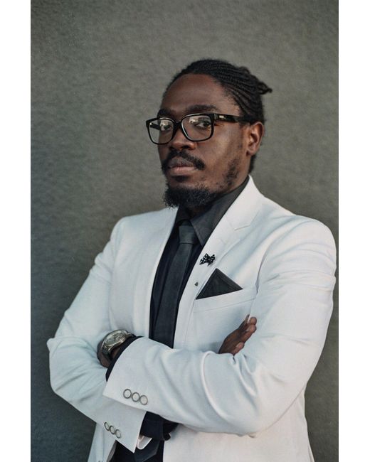 Ware Collective Black Weef Leather Tie for men