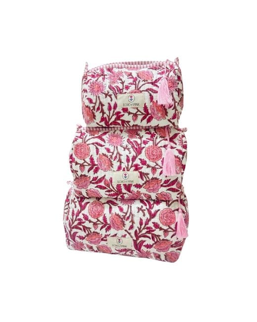 Echo of Pink Pink Cosmetic Bag