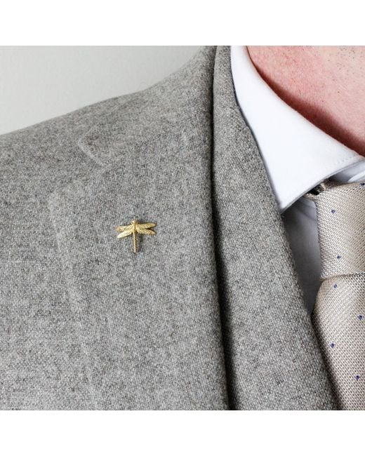 Lee Renee Metallic Dragonfly Lapel Pin – for men