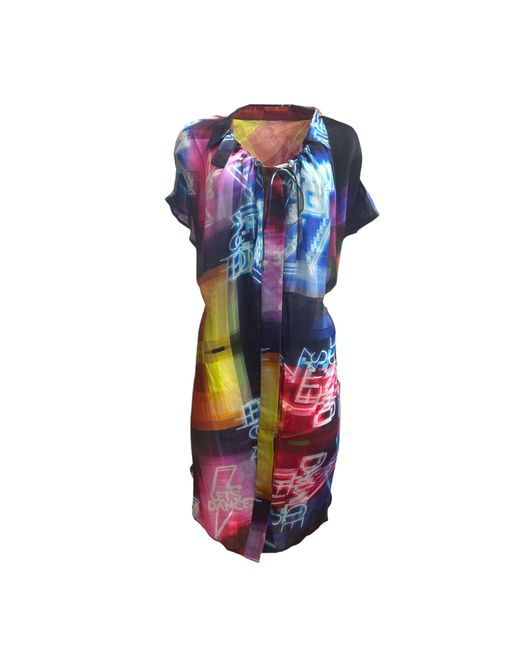 Any Old Iron Blue Lets Dance Shirt Dress