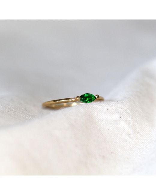 VicStoneNYC Fine Jewelry Yellow Emerald Marquis Cut Ring