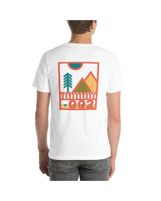 Anchor and Crew White Two Field Notes Organic Cotton T-Shirt for men