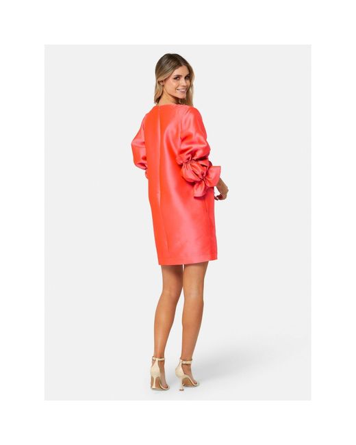 Helen Mcalinden Red Aurora Coral Begonia Orange Dress