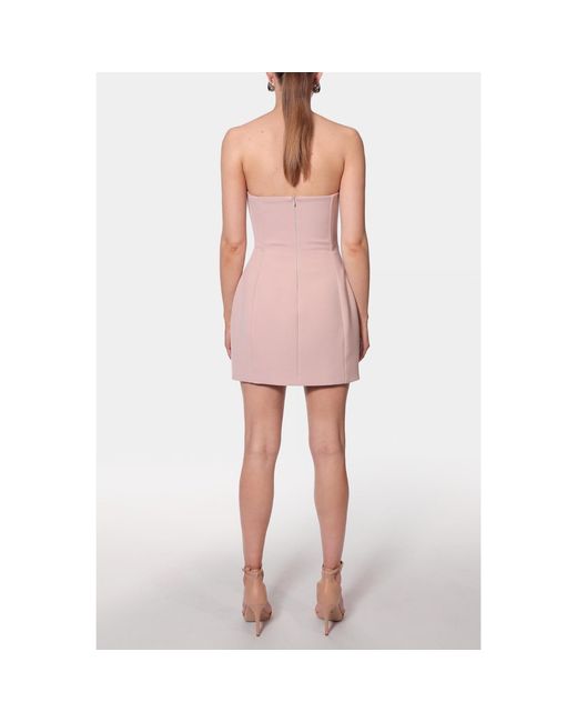 AGGI by HALEWSKI Pink Azalia Peach Mini Strapless Dress