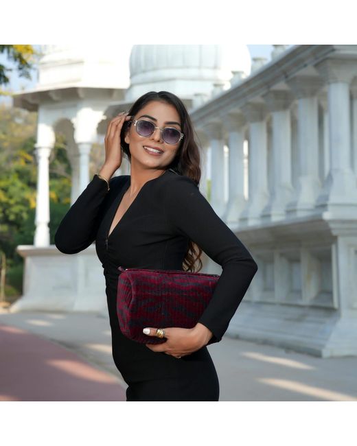 Conscious Yoga Collective Purple The Tiger Velvet Three Piece Travel Set